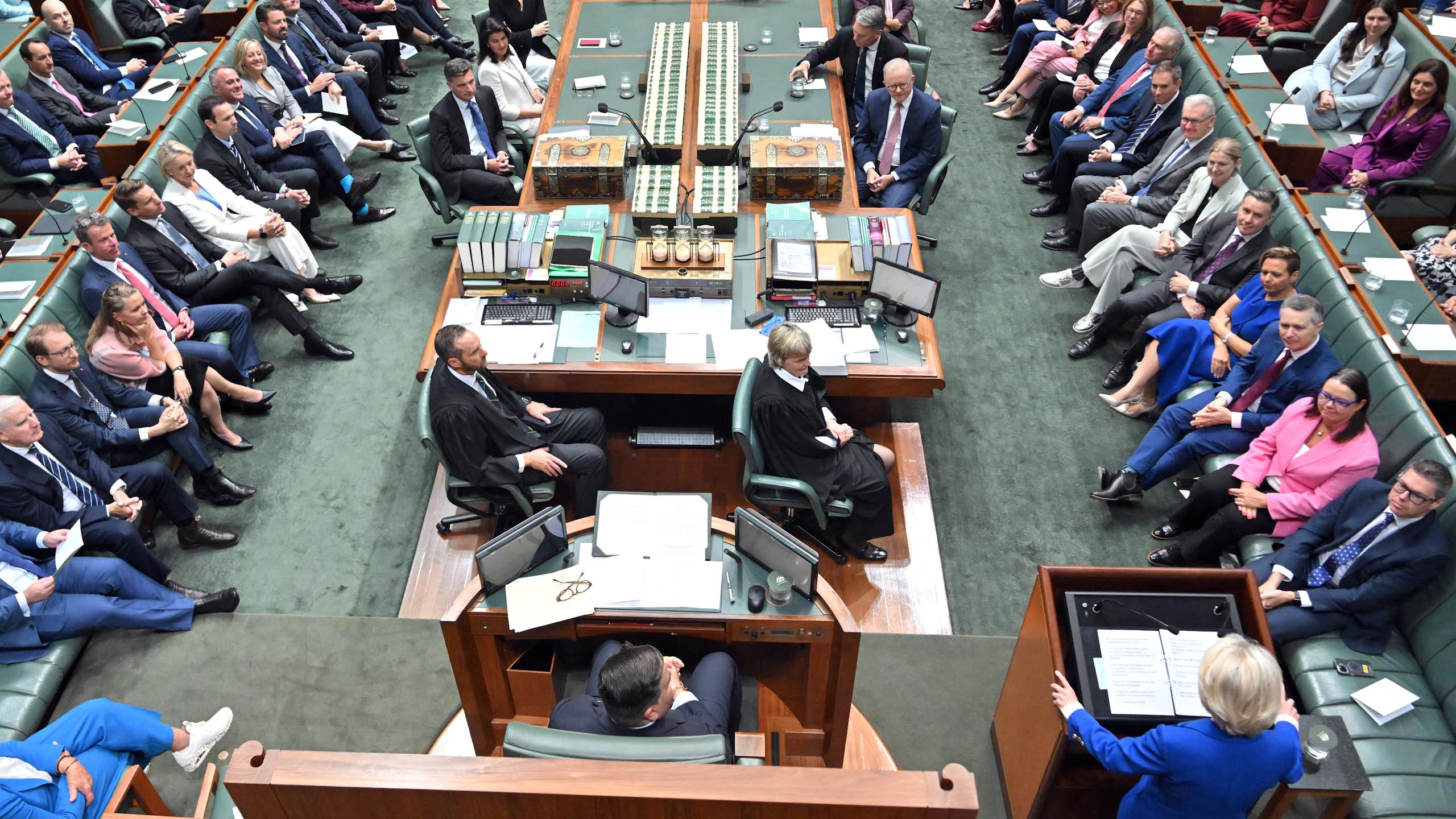 Australian House of Representatives during a parliamentary session