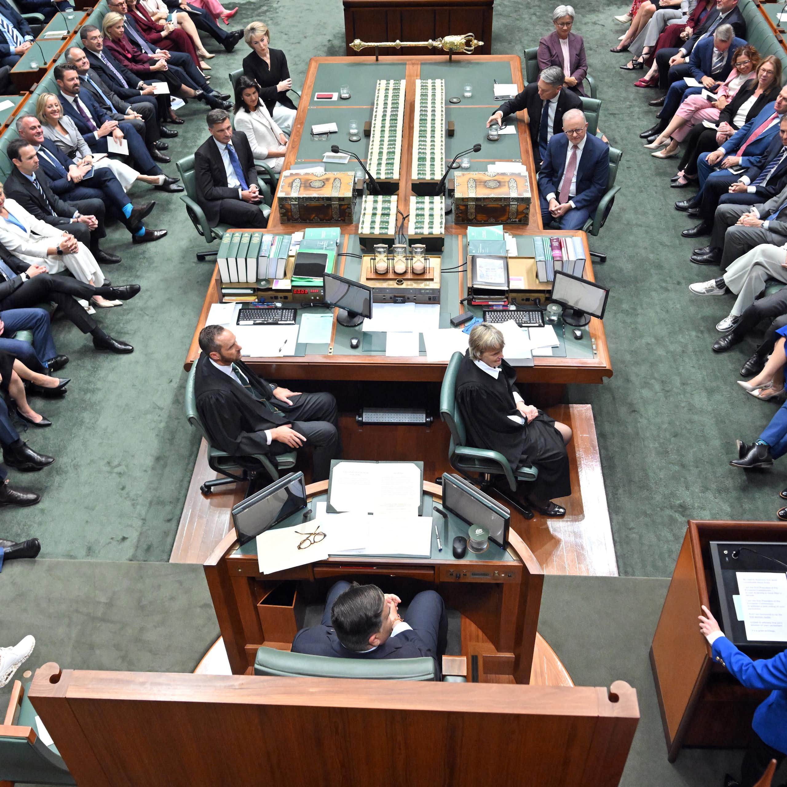 Australian House of Representatives during a parliamentary session