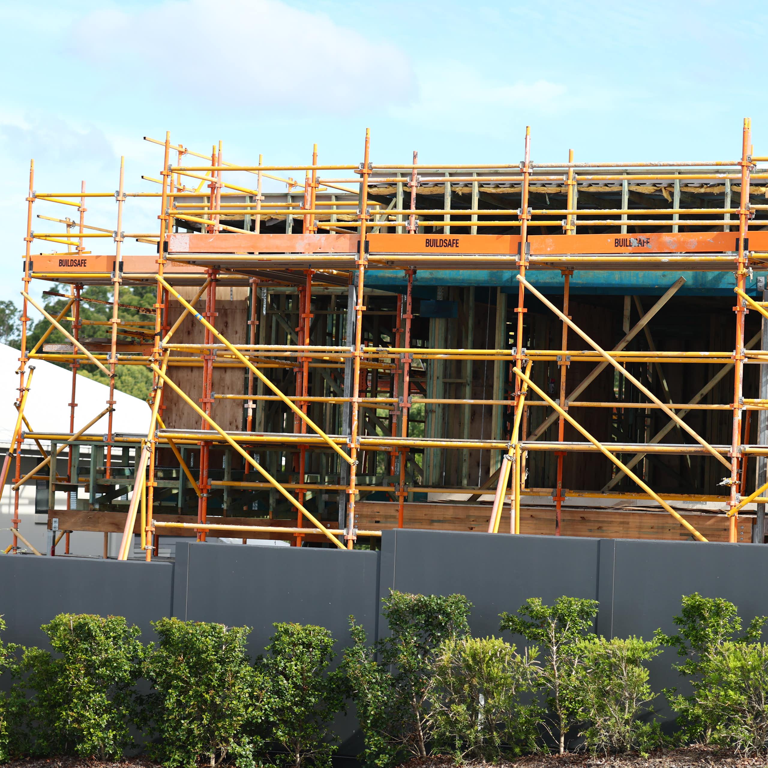 A home under construction