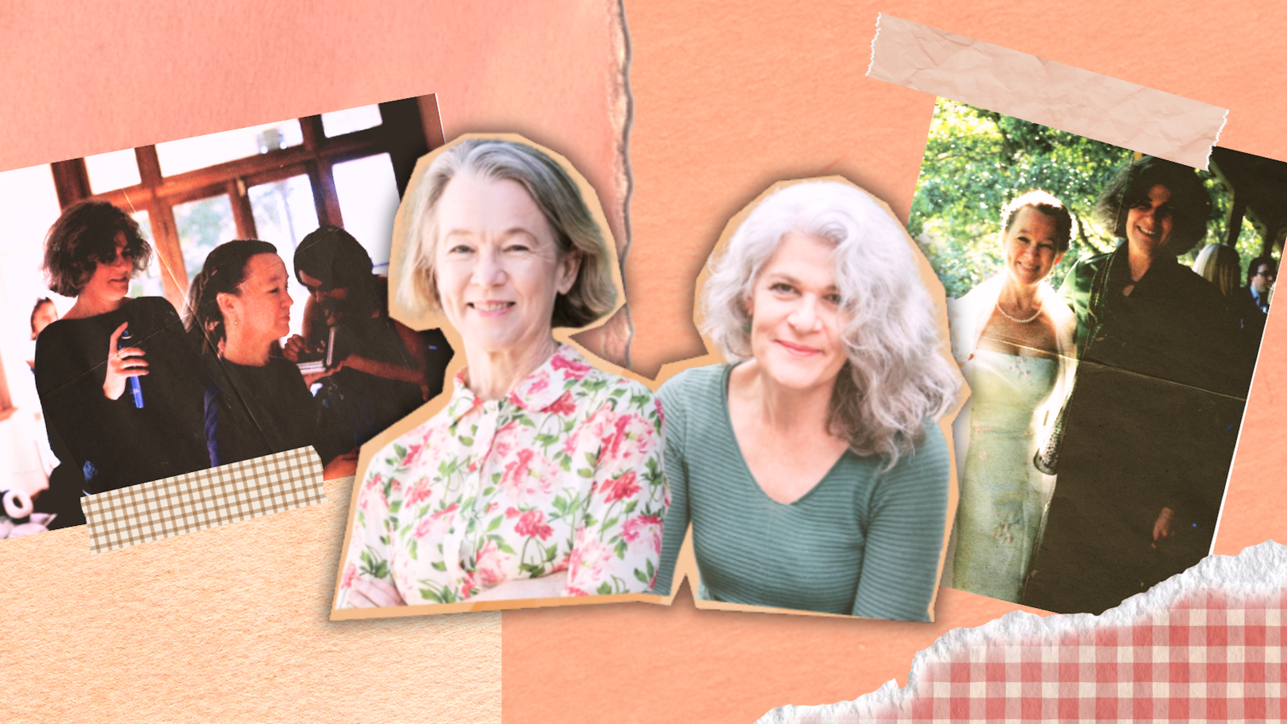 photos of two women, both older and together as young women