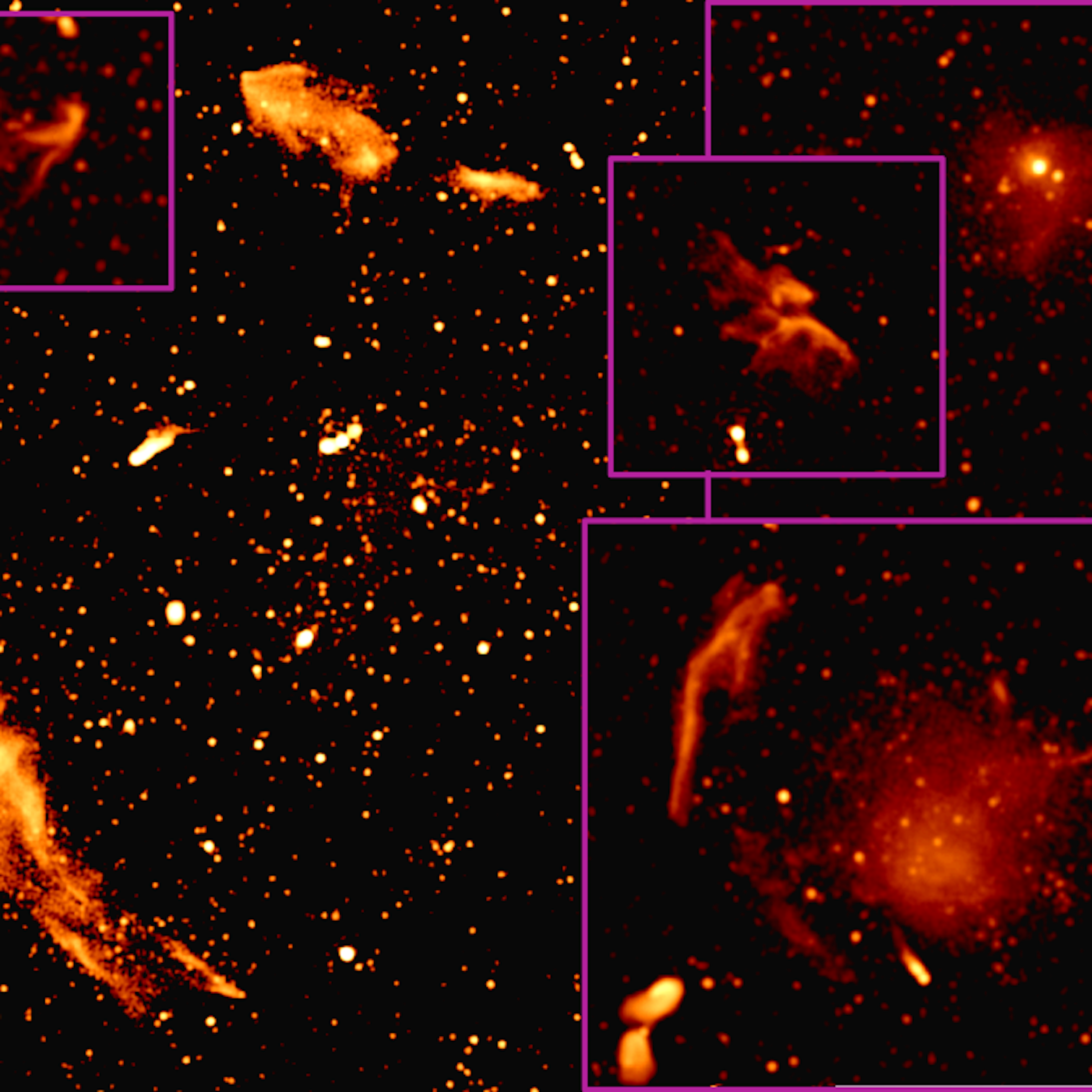 Dark background with bright areas